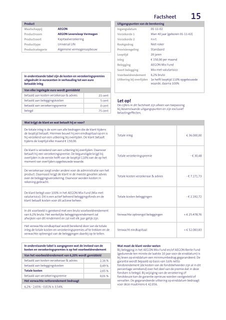 Feitenonderzoek Beleggingsverzekeringen deel 2