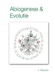 Abiogenese en biologische evolutie - V.O.B.