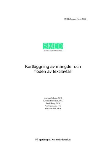 Kartläggning av mängder och flöden av textilavfall - SMED