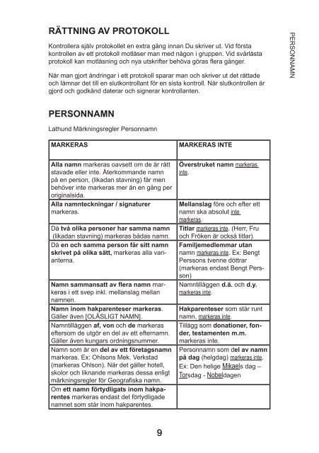 Skrivmanual - Svensk Lokalhistorisk Databas