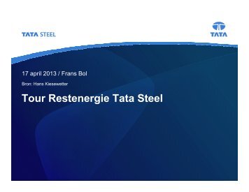 Presentatie Tata Steel - Deltalinqs Energy Forum