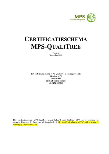 Certificatieschema MPS-QualiTree v2 181108