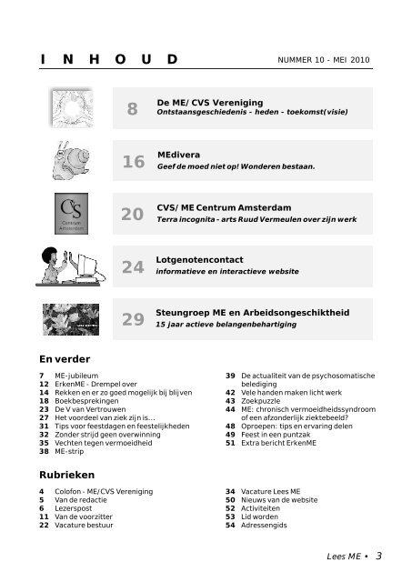 Lees ME is - ME|cvs Vereniging