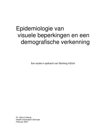 Epidemiologie van visuele beperkingen en een ... - vision 2020 nl