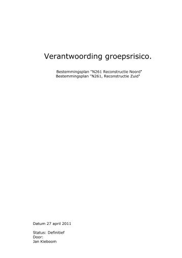 Bijlage 11 Verantwoording groepsrisico