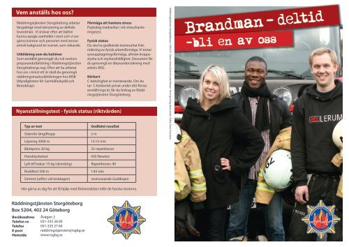 Att bli brandman deltid - Räddningstjänsten Storgöteborg