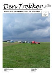 Magazine van de Belgian Oldtimer Caravan Club / oktober 2012