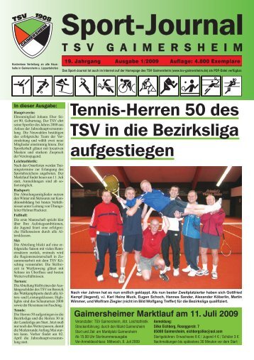 SPORT-JOURNAL 1-2009_6.cdr - TSV Gaimersheim 1908 e. V.