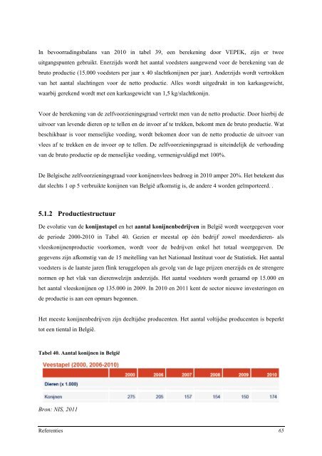 Overzicht van de Belgische pluimvee- en konijnenhouderij in 2011 ...