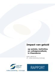 Eindrapport Impact van geluid op welzijn, leefmilieu en ...