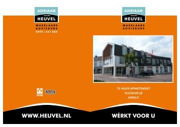 TE HUUR appaRTEmEnT EllEnaaR 5b miERlo - Adriaan van den ...