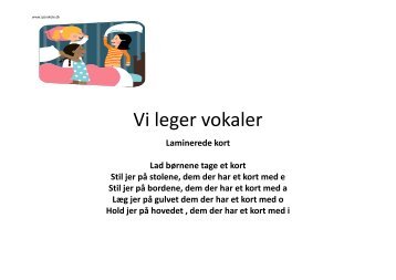 Vi leger vokaler - sjovskole.dk