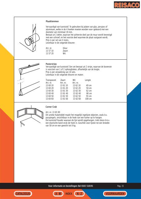 Reisaco brochure - Vadia Lijsten