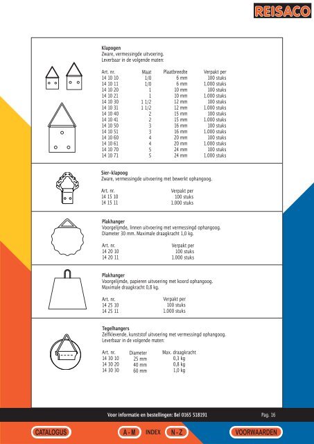 Reisaco brochure - Vadia Lijsten