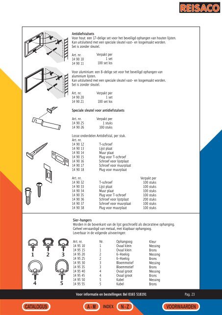 Reisaco brochure - Vadia Lijsten