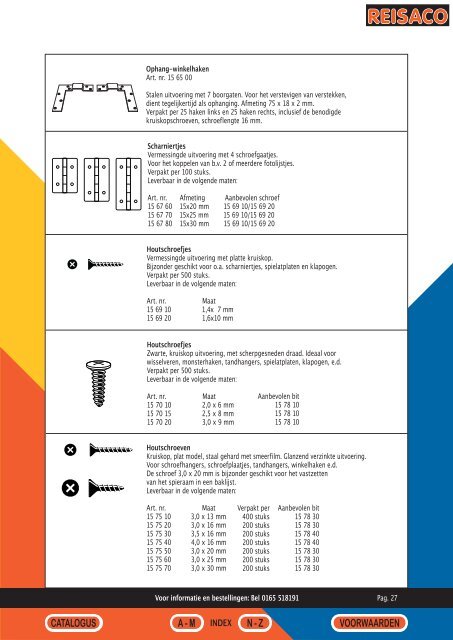 Reisaco brochure - Vadia Lijsten