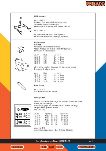 Reisaco brochure - Vadia Lijsten