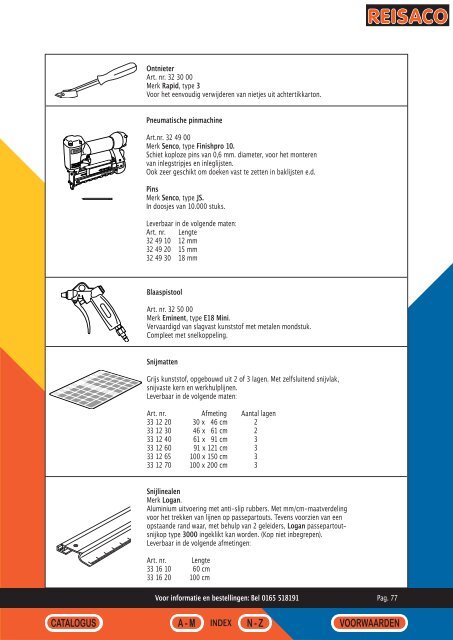 Reisaco brochure - Vadia Lijsten