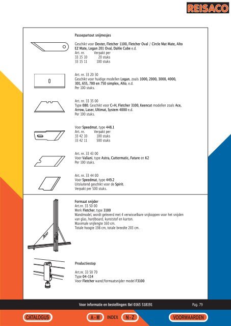 Reisaco brochure - Vadia Lijsten