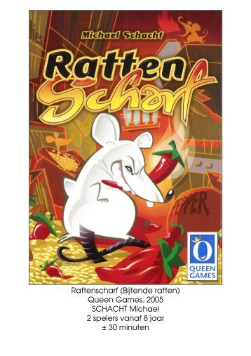 Rattenscharf (Bijtende ratten) Queen Games, 2005 ... - Forum Mortsel