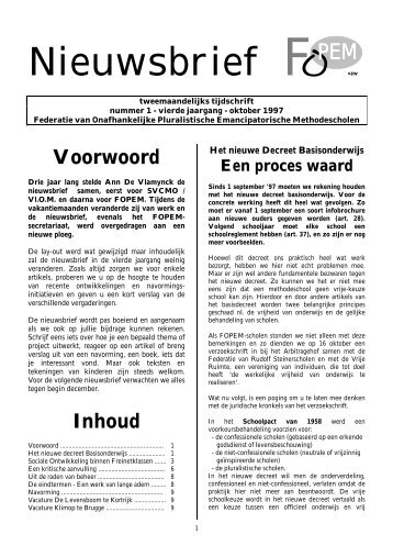 Oktober 1997 - Geen website beschikbaar (www.fopem.be)