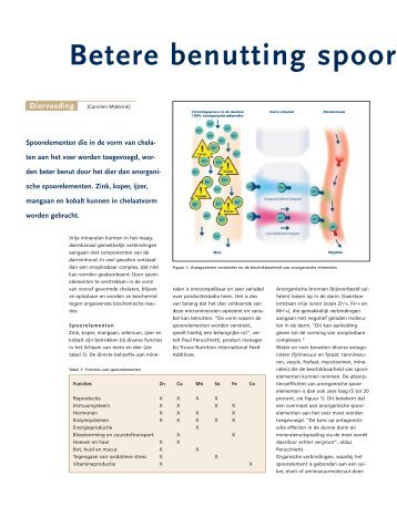 Betere benutting spoorelementen met chelaten - Selko