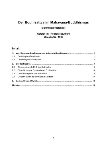 Der Bodhisattva im Mahayana-Buddhismus - Psychologische Praxis ...