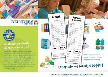U bepaalt hoe weinig u betaalt - Reinders Oisterwijk