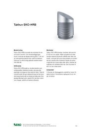 Takhuv EKO-HRB - EKO Ventilationsdetaljer