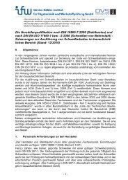 Herstellerqualifikation nach DIN 18800-7:2002 - ifw Jena