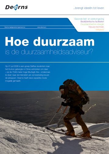 Hoe duurzaam is de duurzaamheidsadviseur? - Deerns