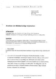 Ansökan om tillstånd enligt miljöbalken - Stockholms Hamnar