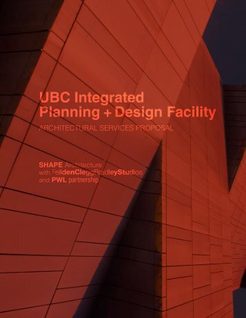 Planning + Design Facility UBC Integrated