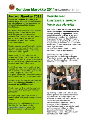 Nieuwsbrief Rondom Marokko 2011 nr. 4 bezoek Agadir, Tiznit en ...