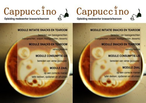 MODULE INITIATIE SNACKS EN TEAROOM MODULE ... - Argos vzw