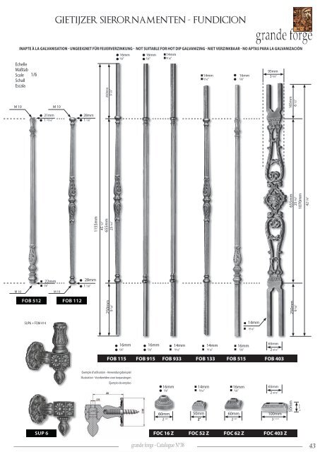 grande forge - Catalogue N°38