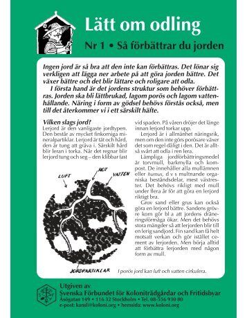 Så förbättrar du jorden