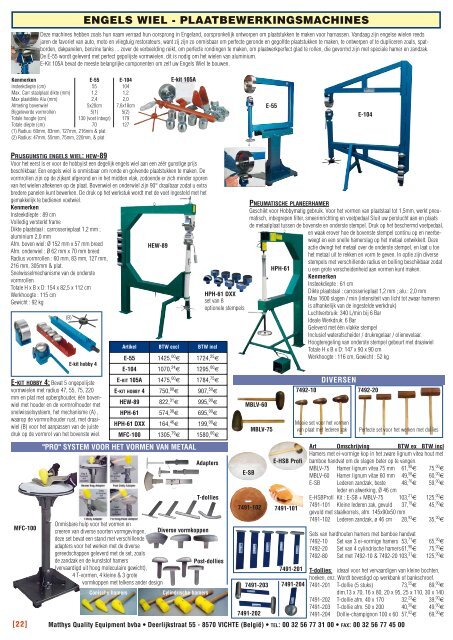 www .matthys.net - Matthys Quality Equipment