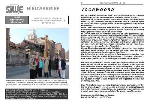 Nieuwsbrief nr: 66 april-mei 2012 - Siwe