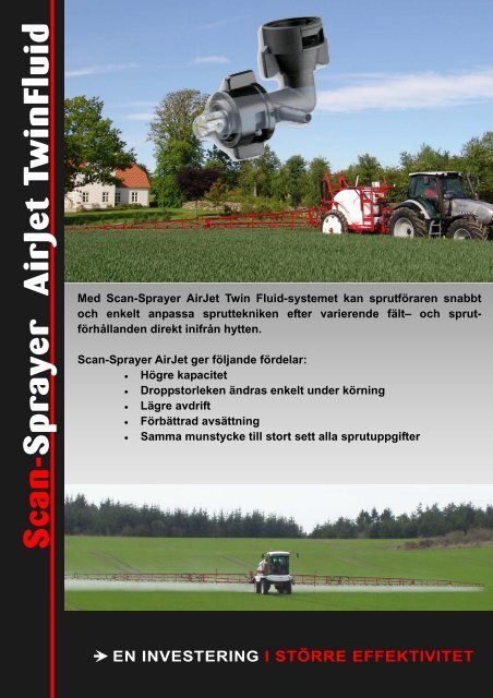 Scan-Sprayer AirJet TwinFluid Systemet - Scan-Agro