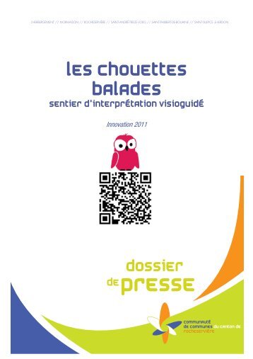 Dossier de presse Les Chouettes Balades - Communauté de ...