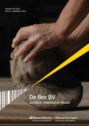 De flex BV – Juridisch, financieel en fiscaal - Holland Van Gijzen