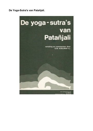 De Yoga-Sutra's van Patañjali. - DeDS