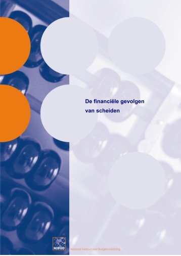 De financiële gevolgen van scheiden (pdf) - Nibud