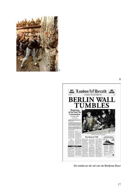 Het ontstaan en de huidige staat van de Berlijnse Muur ... - Maecenas
