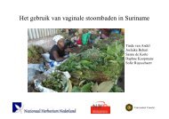 Het gebruik van vaginale stoombaden in Suriname - Soa Aids ...