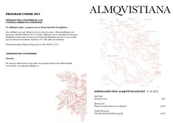 Nr 34 2012 - Almqvistsällskapet