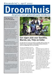 Droomhuis Nieuwsbrief 1 - Het Droomhuis