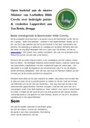 Open brief aan de nieuwe bosminister van leefmilieu Hilde ... - Ggf