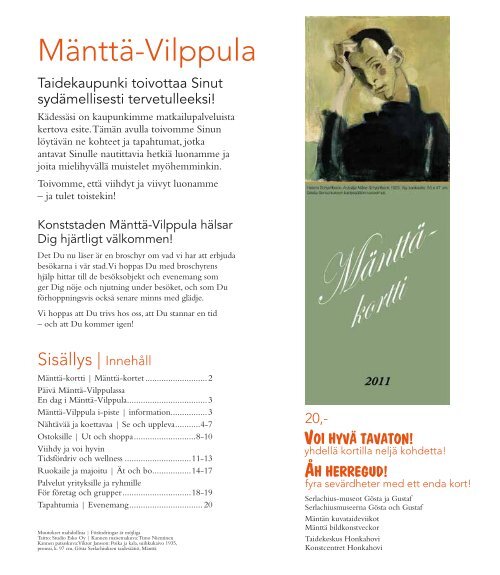 Mänttä-Vilppula matkailu - Taidekaupunki